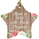 94th Birthday Made In 1930 All Parts Original - Star Ornament B