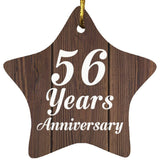 56th Anniversary 56 Years Anniversary - Star Ornament D