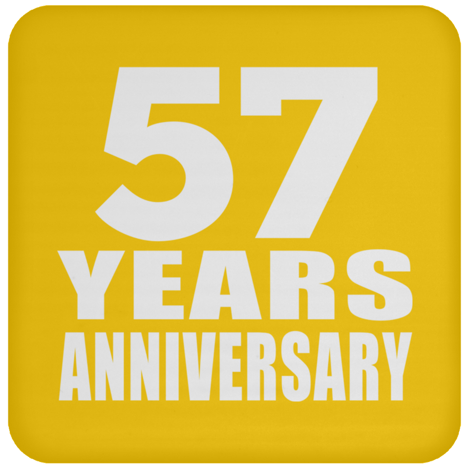 57th Anniversary 57 Years - Drink Coaster