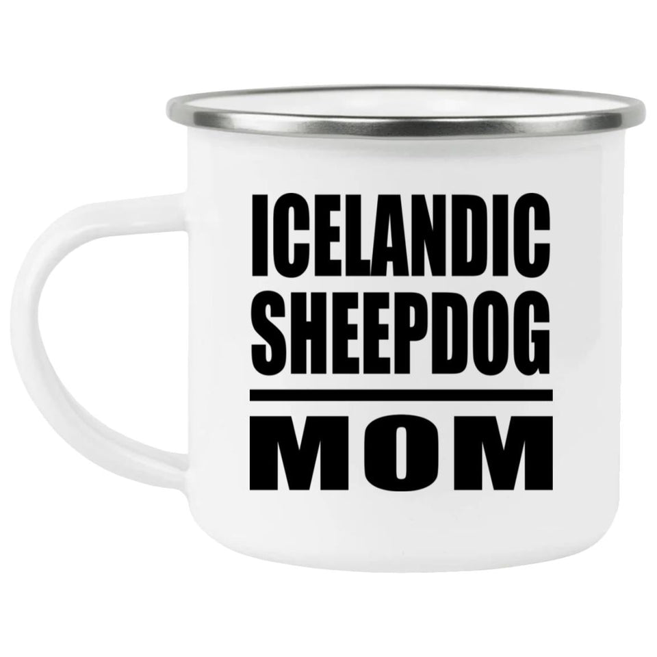 Icelandic Sheepdog Mom - 12oz Camping Mug