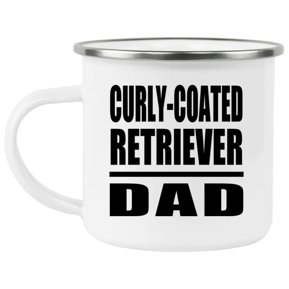 Curly-Coated Retriever Dad - 12oz Camping Mug