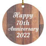 Happy 70th Anniversary 2022 - Circle Ornament E