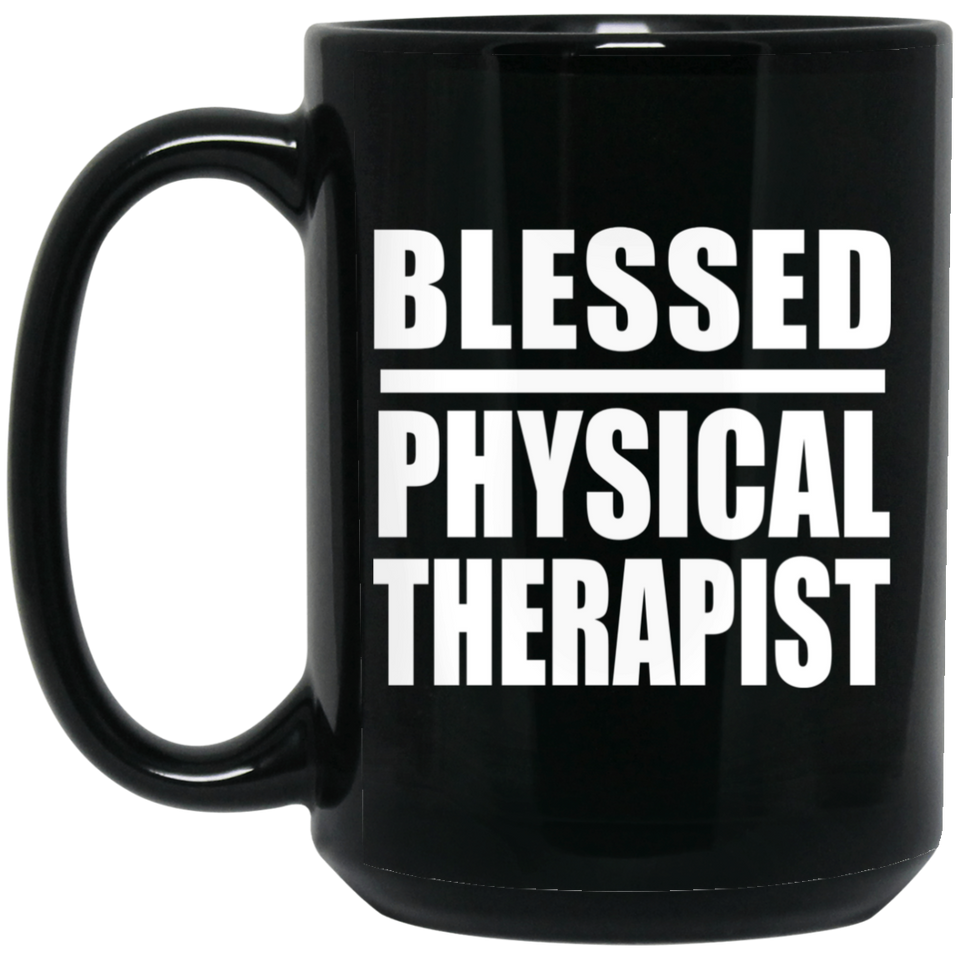 Blessed Physical Therapist - 15oz Coffee Mug Black