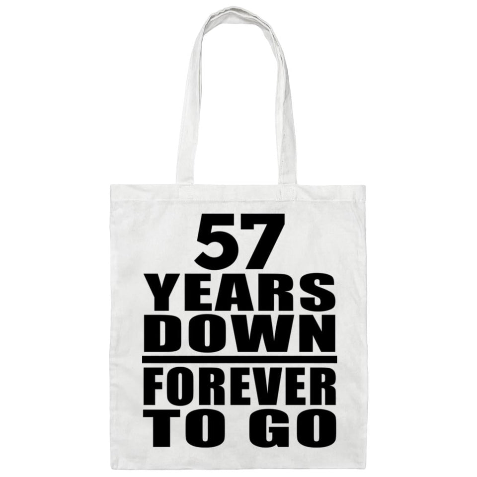 57th Anniversary 57 Years Down Forever to Go - Tote Bag White