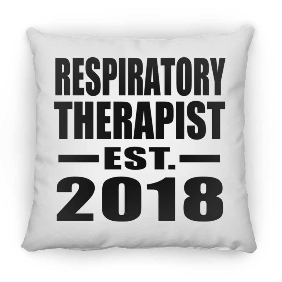 Respiratory Therapist Established EST. 2018 - Throw Pillow