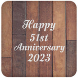Happy 51st Anniversary 2023 - Drink Coaster E