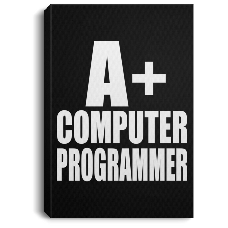 A+ Computer Programmer - Canvas Portrait