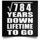 28th Anniversary Square Root of 784 Years Lifetime To Go - Poster Square
