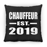 Chauffeur Established EST. 2019 - Throw Pillow Black