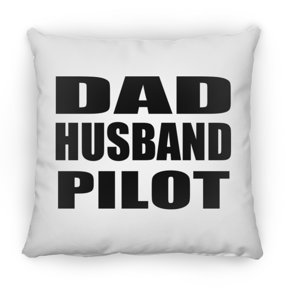 Dad Husband Pilot - Throw Pillow
