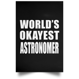 World's Okayest Astronomer - Poster Portrait