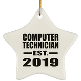 Computer Technician Established EST. 2019 - Star Ornament