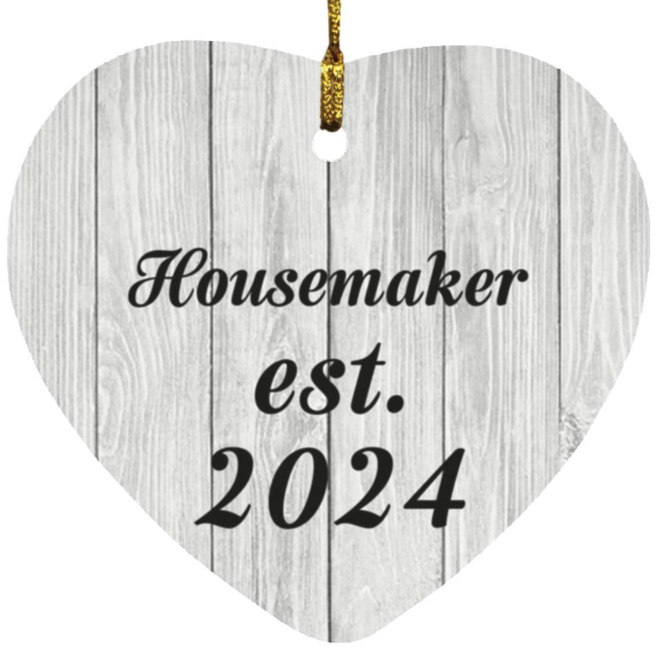 Housemaker Established Est. 2024 - Heart Ornament F