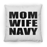 Mom Wife Navy - Throw Pillow