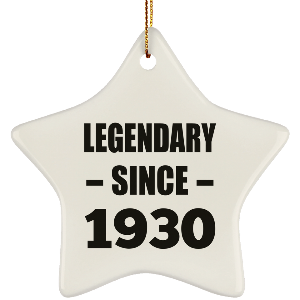94th Birthday Legendary Since 1930 - Star Ornament