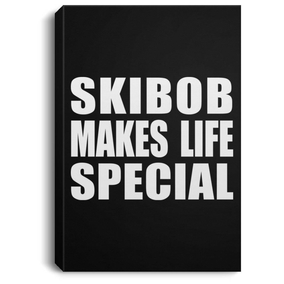 Skibob Makes Life Special - Canvas Portrait