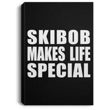 Skibob Makes Life Special - Canvas Portrait