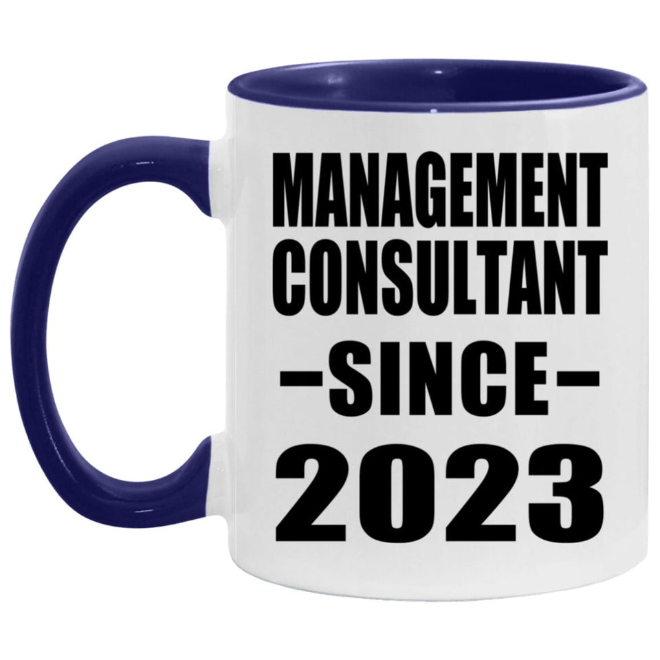 Management Consultant Since 2023 - 11oz Accent Mug Purple