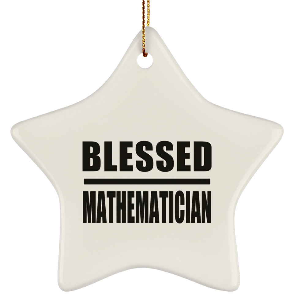 Blessed Mathematician - Star Ornament