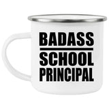 Badass School Principal - 12oz Camping Mug