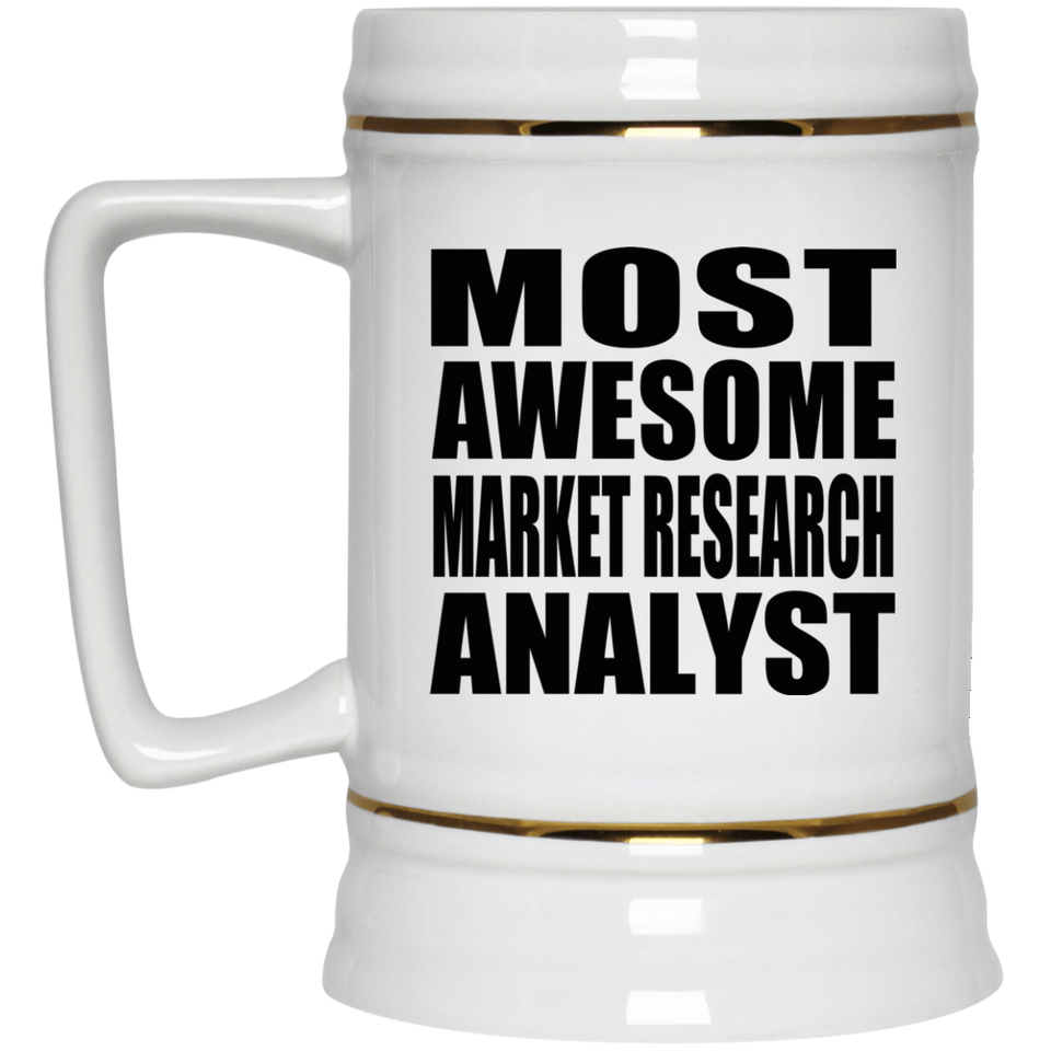 Most Awesome Market Research Analyst - Beer Stein