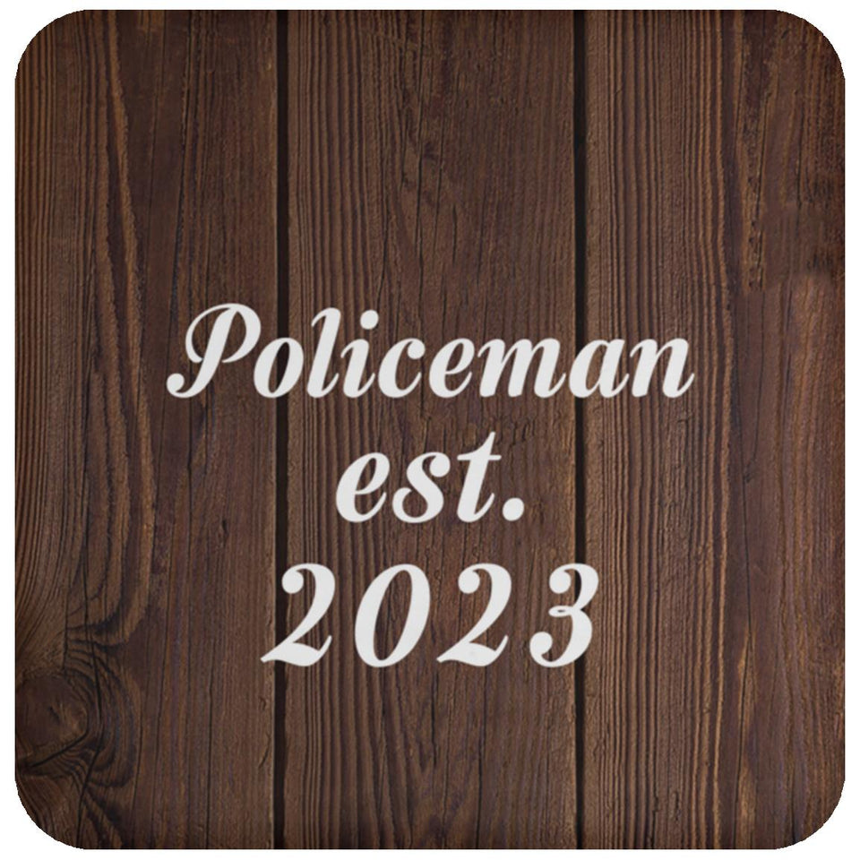 Policeman Established Est. 2023 - Drink Coaster D