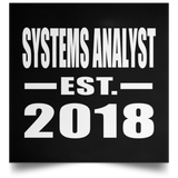 Systems Analyst Established EST. 2018 - Poster Square