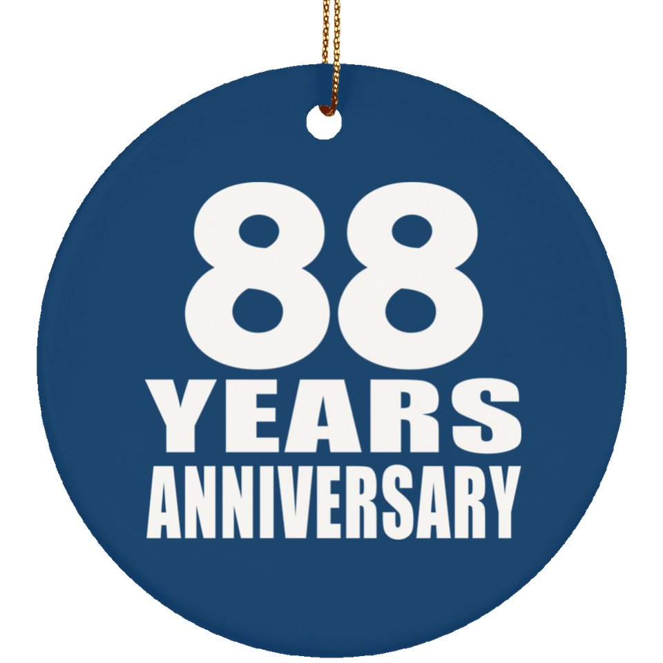 88th Anniversary 88 Years Anniversary - Circle Ornament