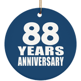 88th Anniversary 88 Years Anniversary - Circle Ornament