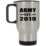 Army Established EST. 2019 - Silver Travel Mug