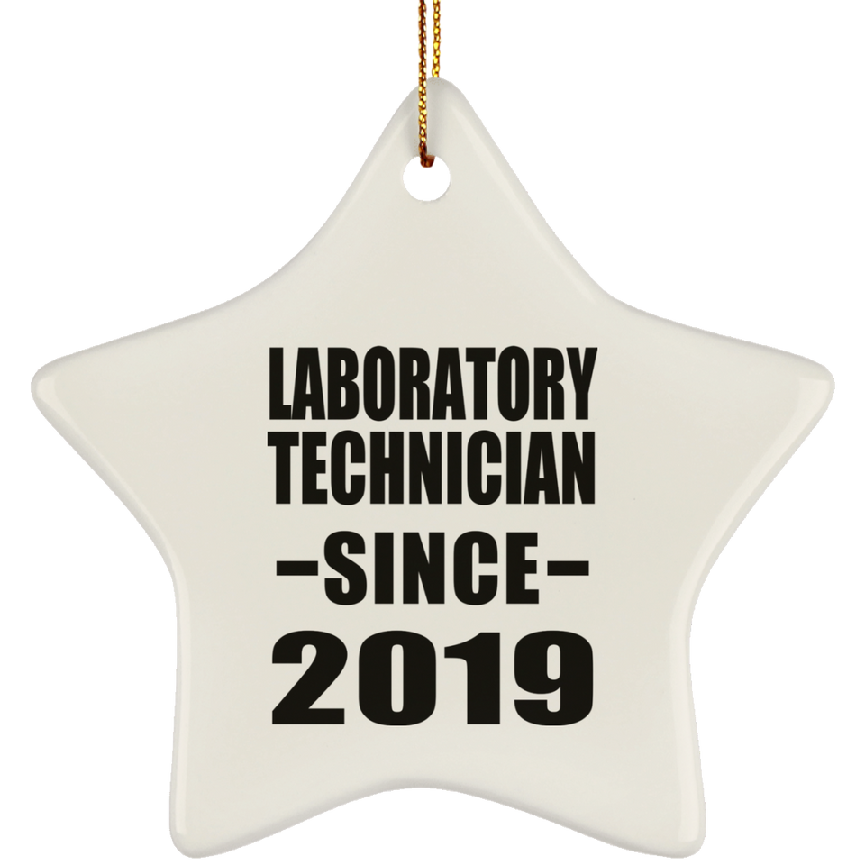 Laboratory Technician Since 2019 - Star Ornament
