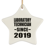 Laboratory Technician Since 2019 - Star Ornament