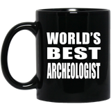 World's Best Archeologist - 11 Oz Coffee Mug Black