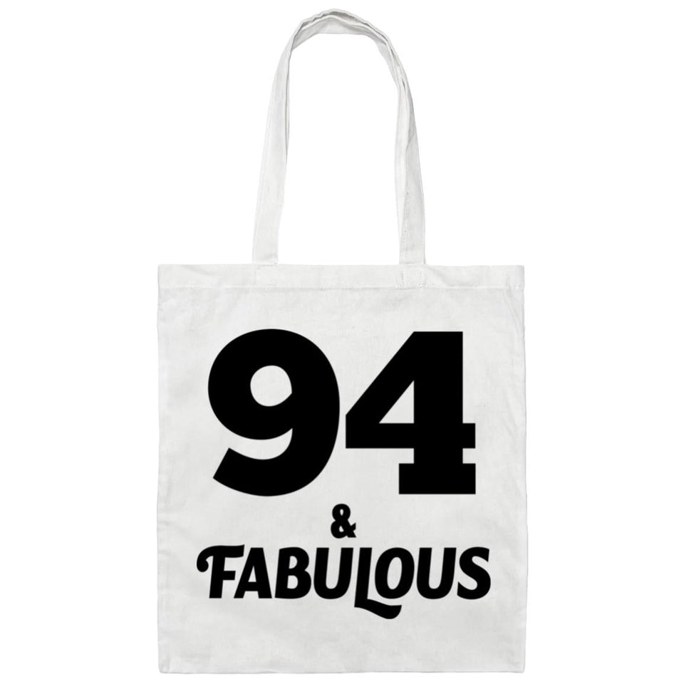 94th Birthday 94 & Fabulous - Tote Bag White