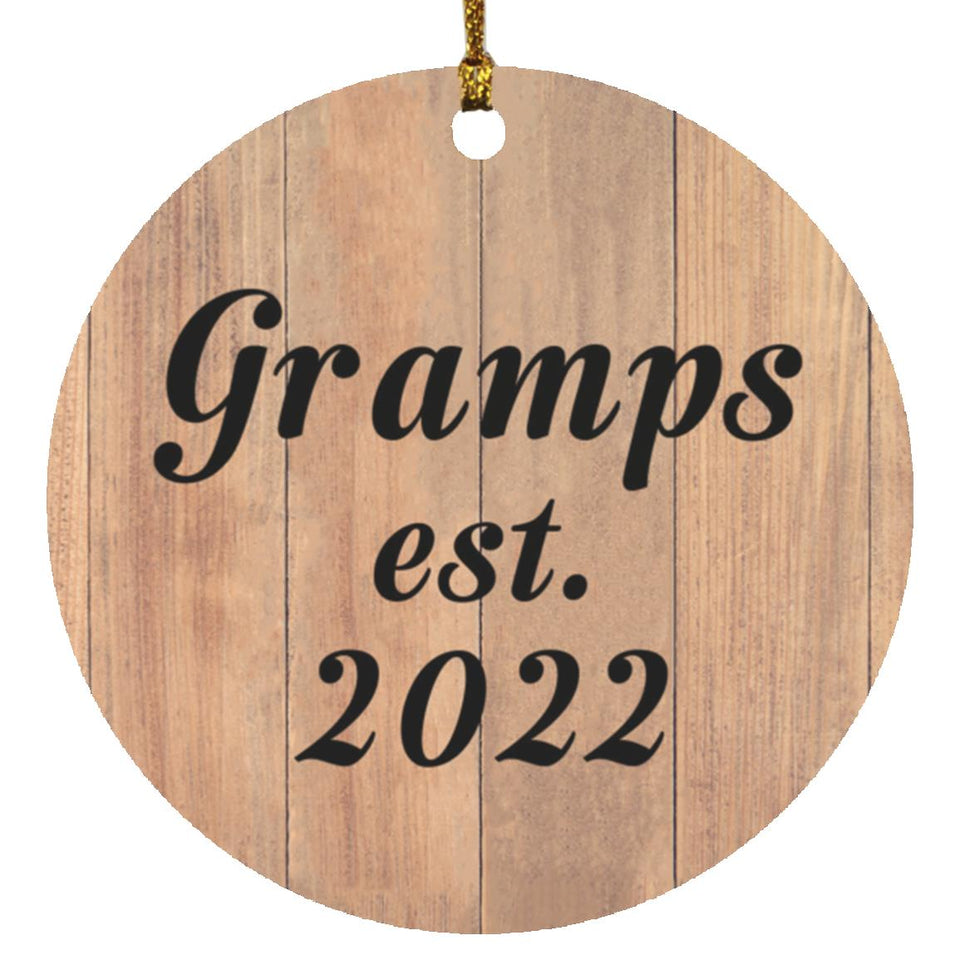 Gramps Established EST. 2022 - Circle Ornament C