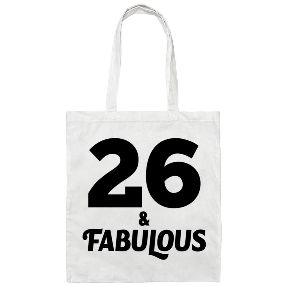 26th Birthday 26 & Fabulous - Tote Bag White