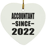 Accountant Since 2022 - Heart Ornament