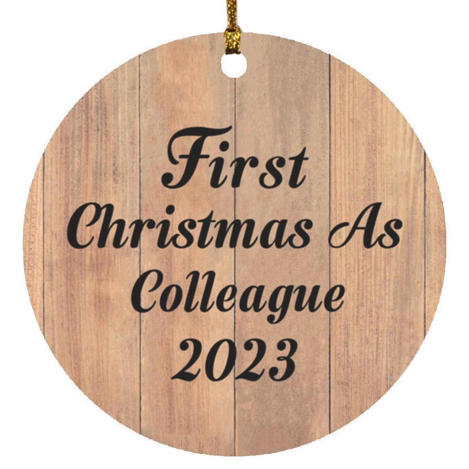 First Christmas As Colleague 2023 - Circle Ornament C