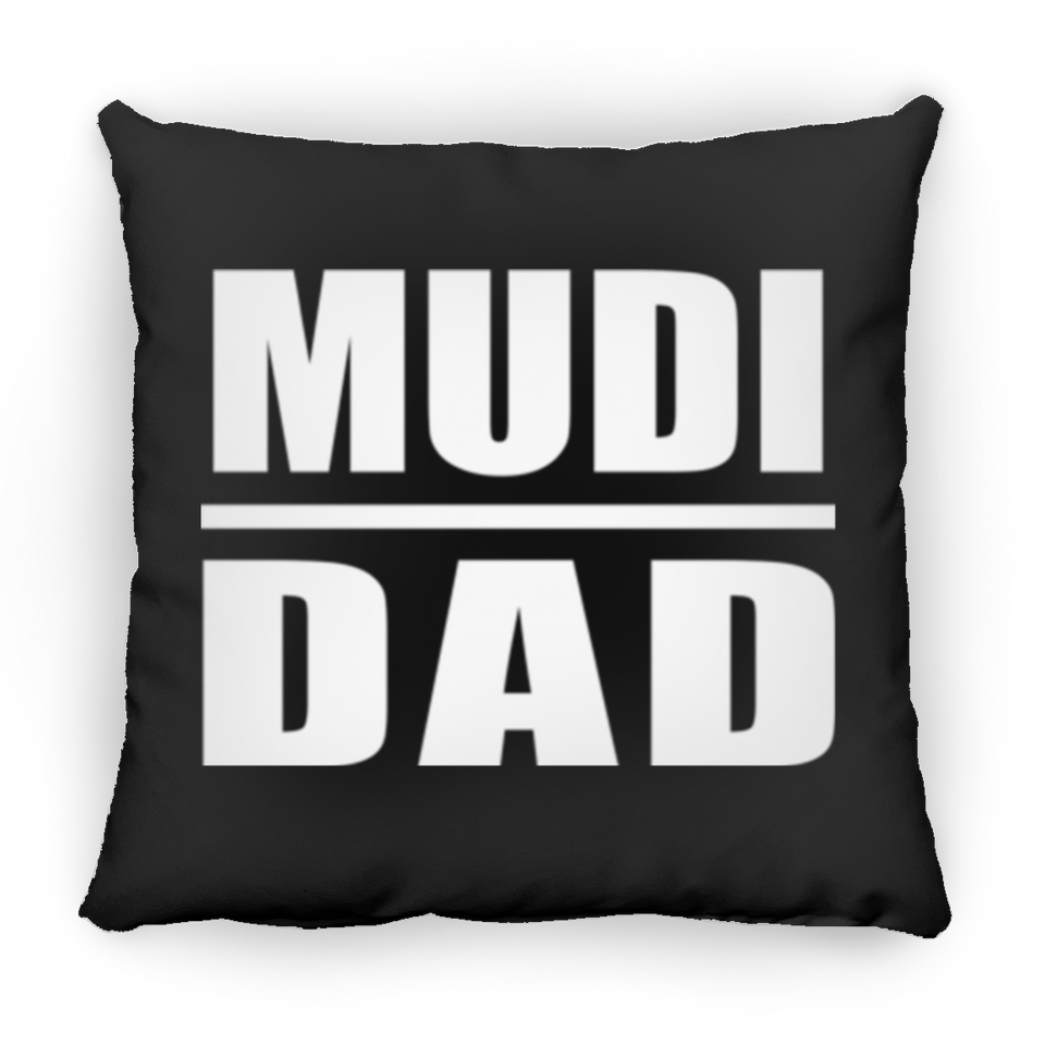 Mudi Dad - Throw Pillow Black