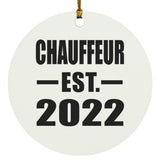 Chauffeur Established EST. 2022 - Circle Ornament
