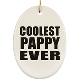 Coolest Pappy Ever - Oval Ornament