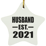 Husband Established EST. 2021 - Star Ornament