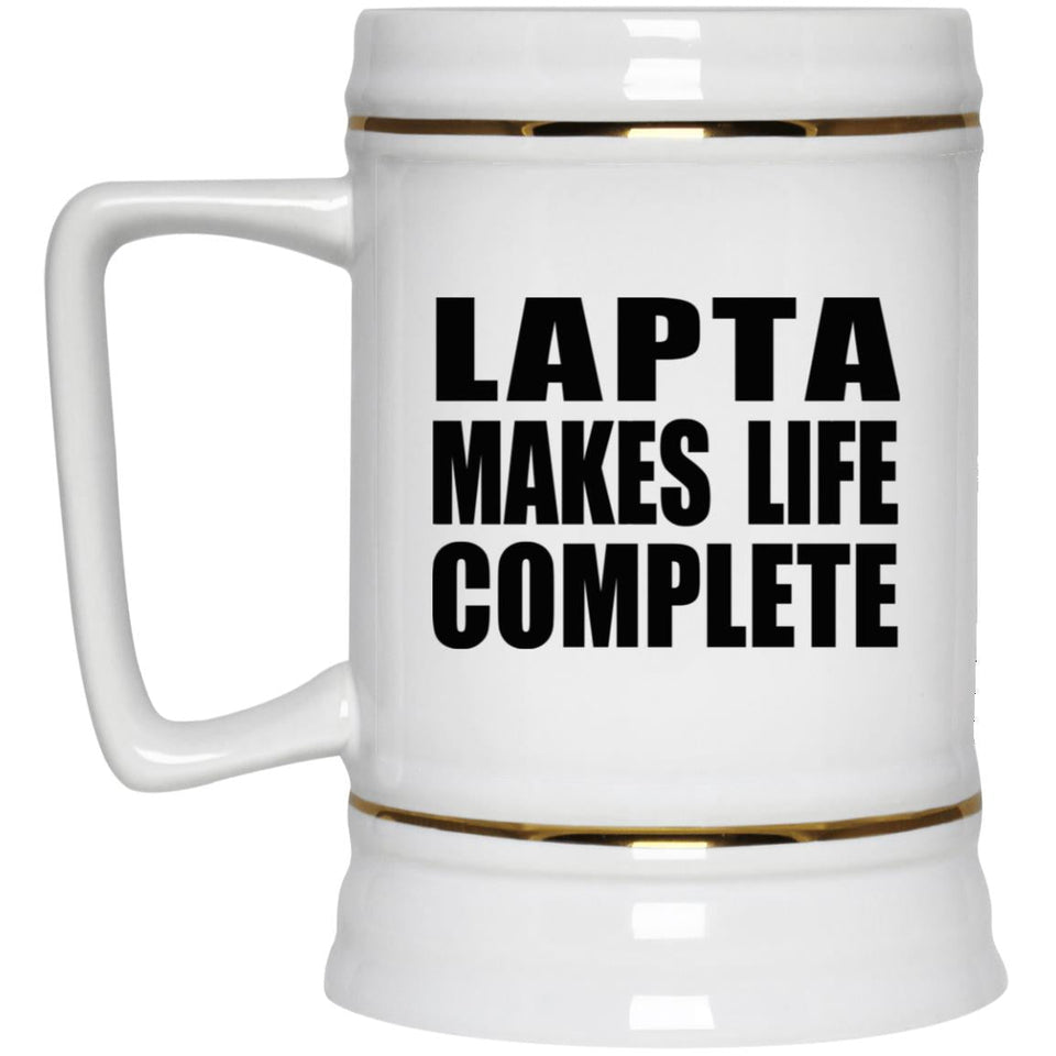 Lapta Makes Life Complete - Beer Stein