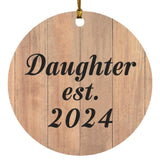 Daughter Established EST. 2024 - Circle Ornament C