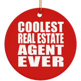 Coolest Real Estate Agent Ever - Circle Ornament