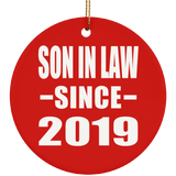 Son In Law Since 2019 - Circle Ornament