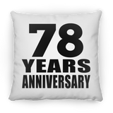78th Anniversary 78 Years - Throw Pillow