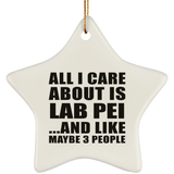 All I Care About Is Lab Pei - Star Ornament