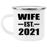 Wife Established EST. 2021 - 12oz Camping Mug
