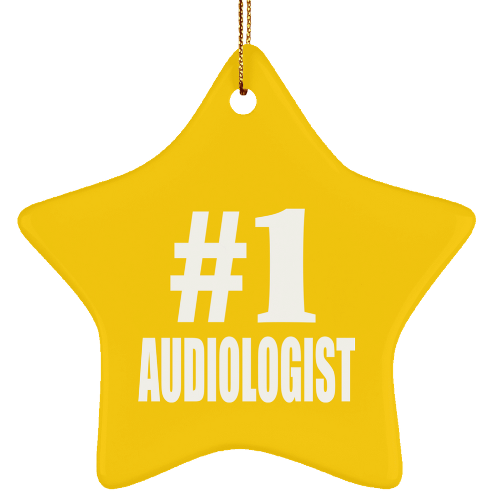Number One #1 Audiologist - Star Ornament